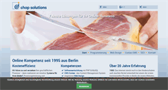 Desktop Screenshot of chop.de