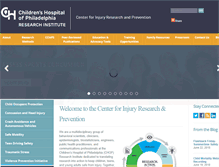 Tablet Screenshot of injury.research.chop.edu
